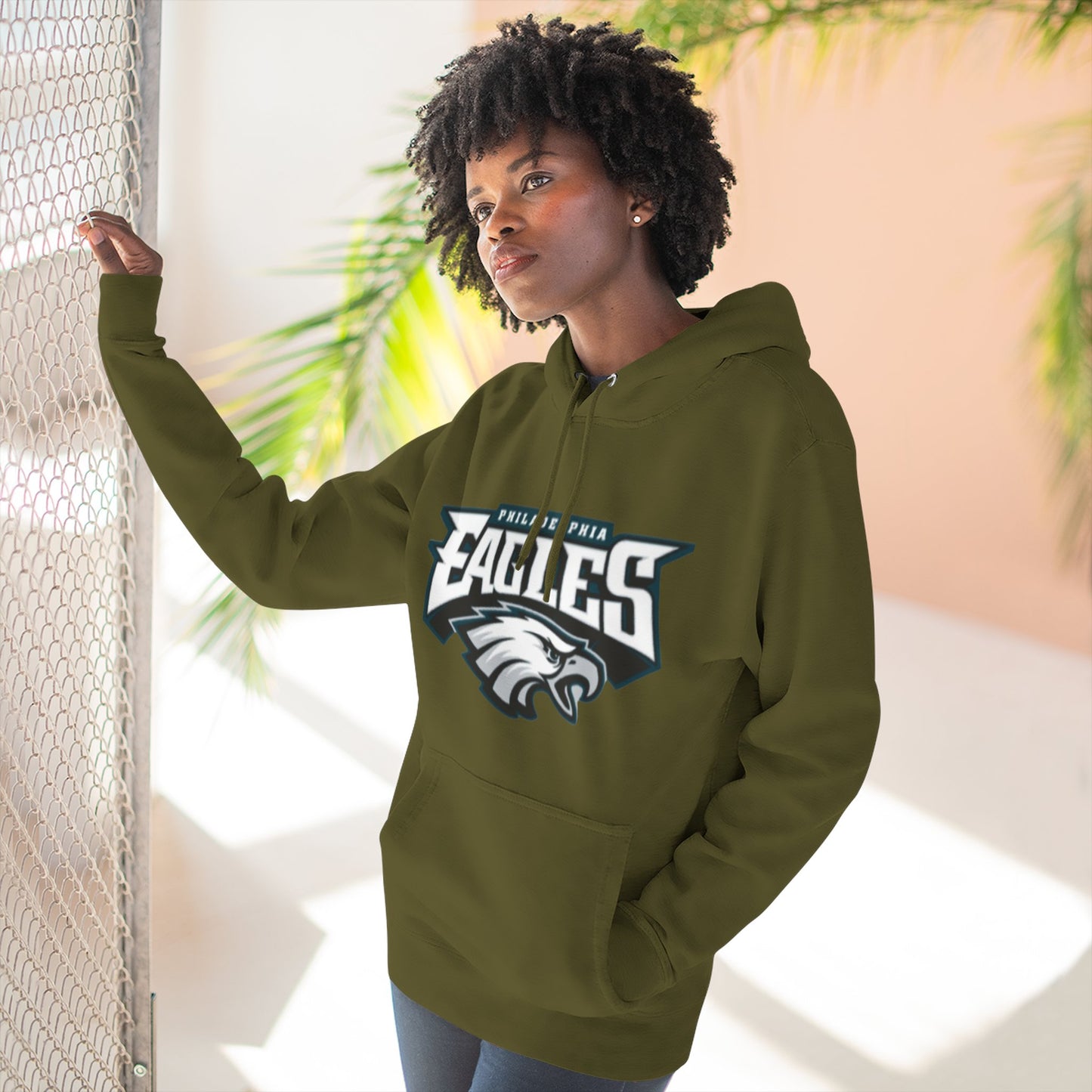 Stylish Eagle Fleece Hoodie -