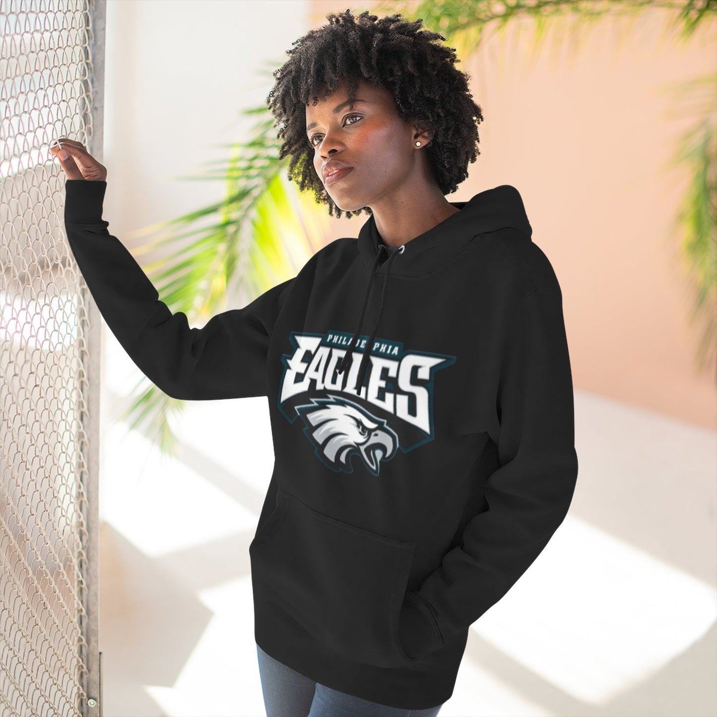 Stylish Eagle Fleece Hoodie -