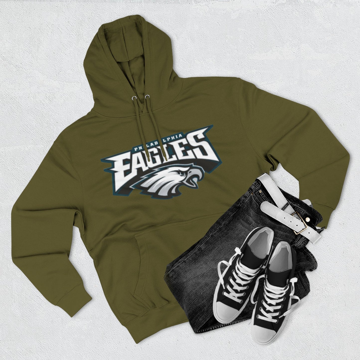 Stylish Eagle Fleece Hoodie -
