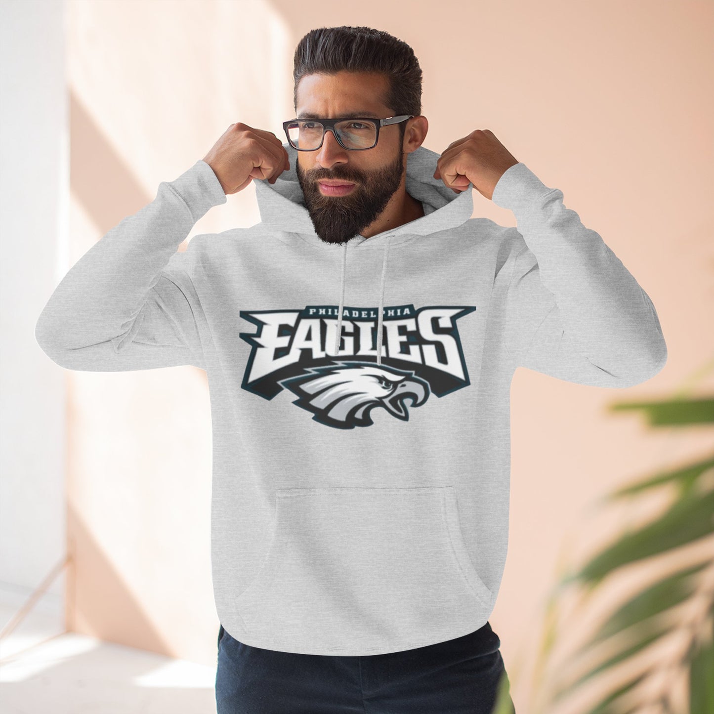 Stylish Eagle Fleece Hoodie -