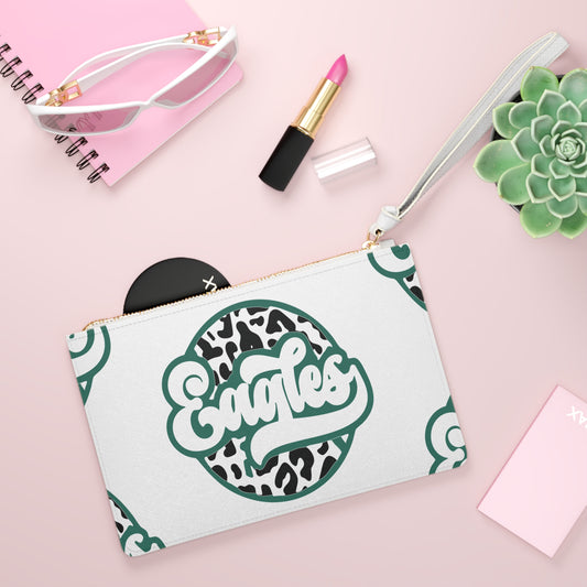 Trendy Eagles Print Clutch Bag