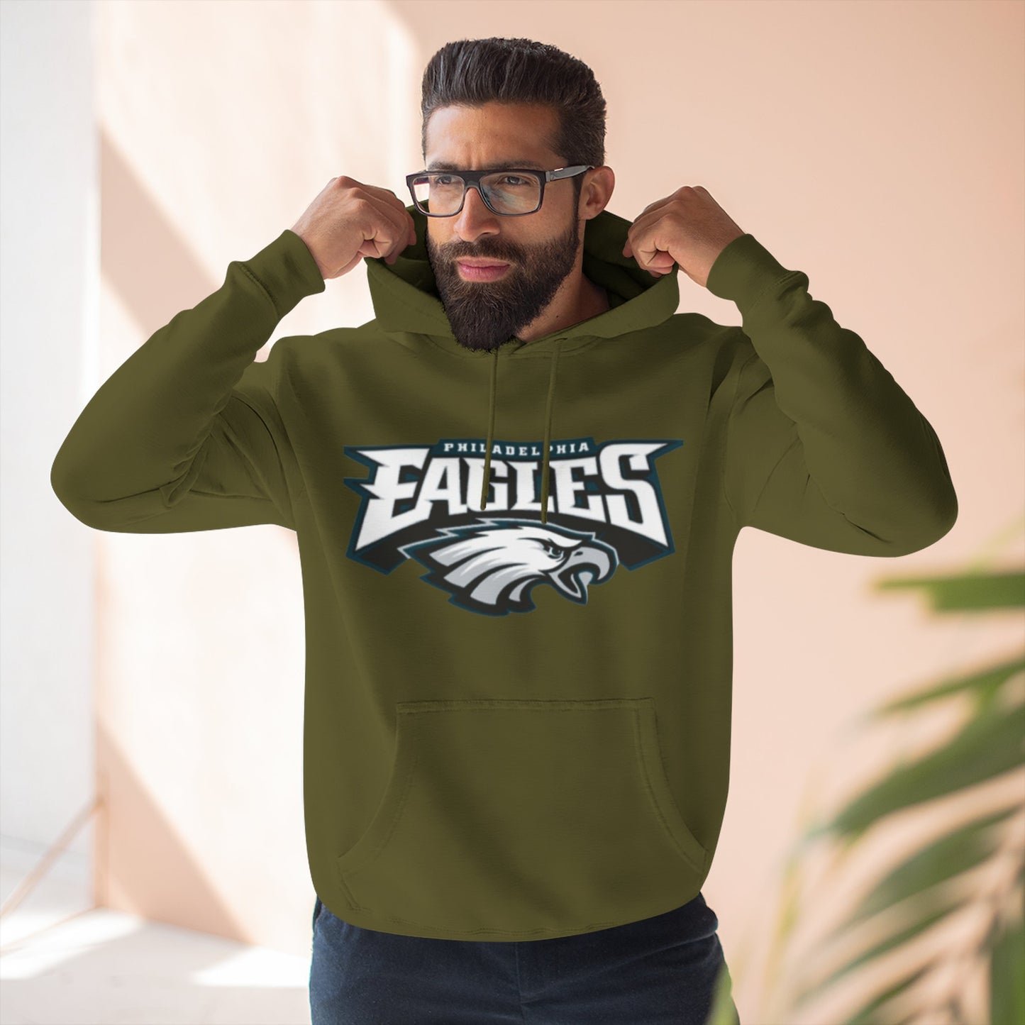 Stylish Eagle Fleece Hoodie -